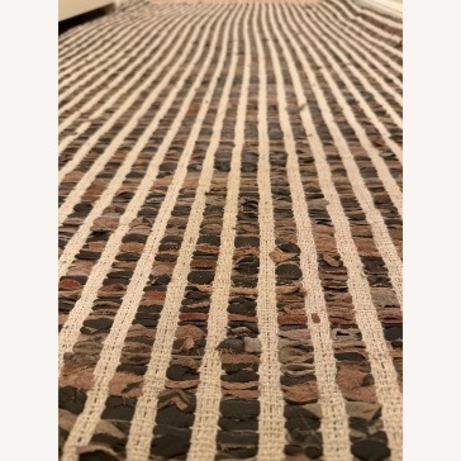 Extra-Long Handwoven Leather Rug Runner – 19.5ft - image-2