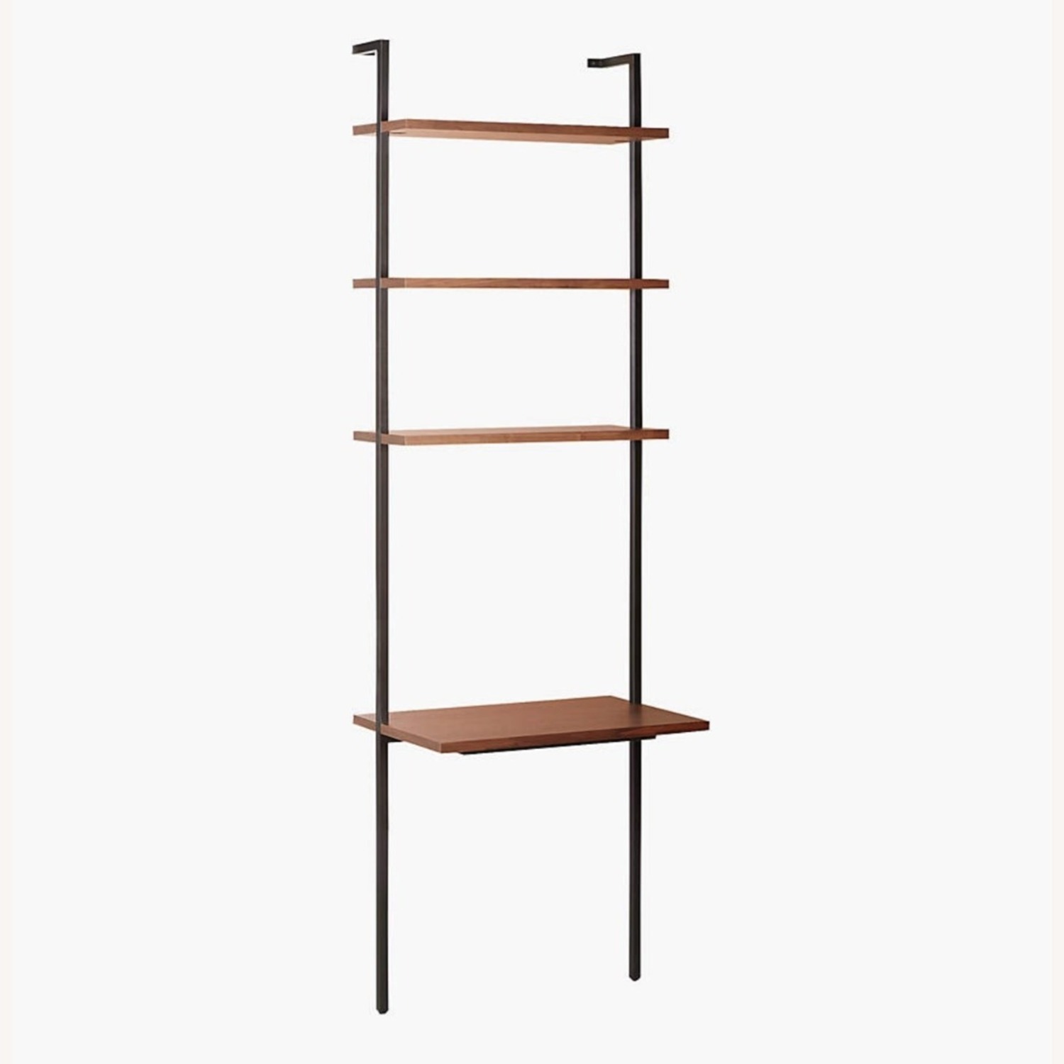 CB2 Helix Dark Brown Wood Desk - image-1