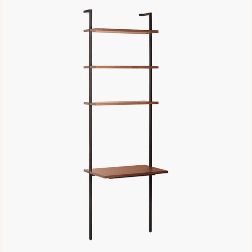 Used CB2 Helix Dark Brown Wood Desk for sale on AptDeco