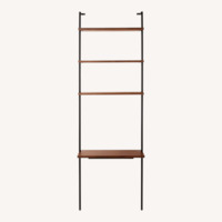 CB2 Helix Dark Brown Wood Desk