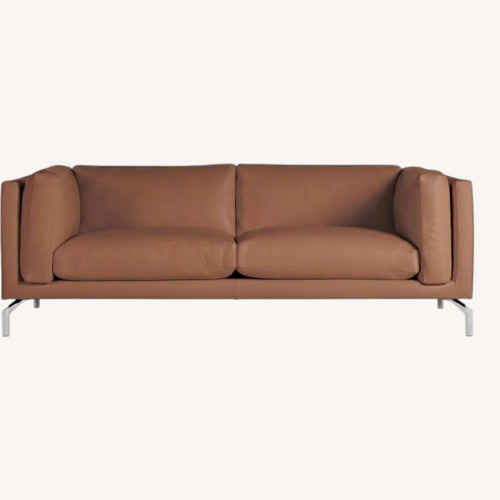 Used Design Within Reach Como Sofa 80” Canyon Leather for sale on AptDeco