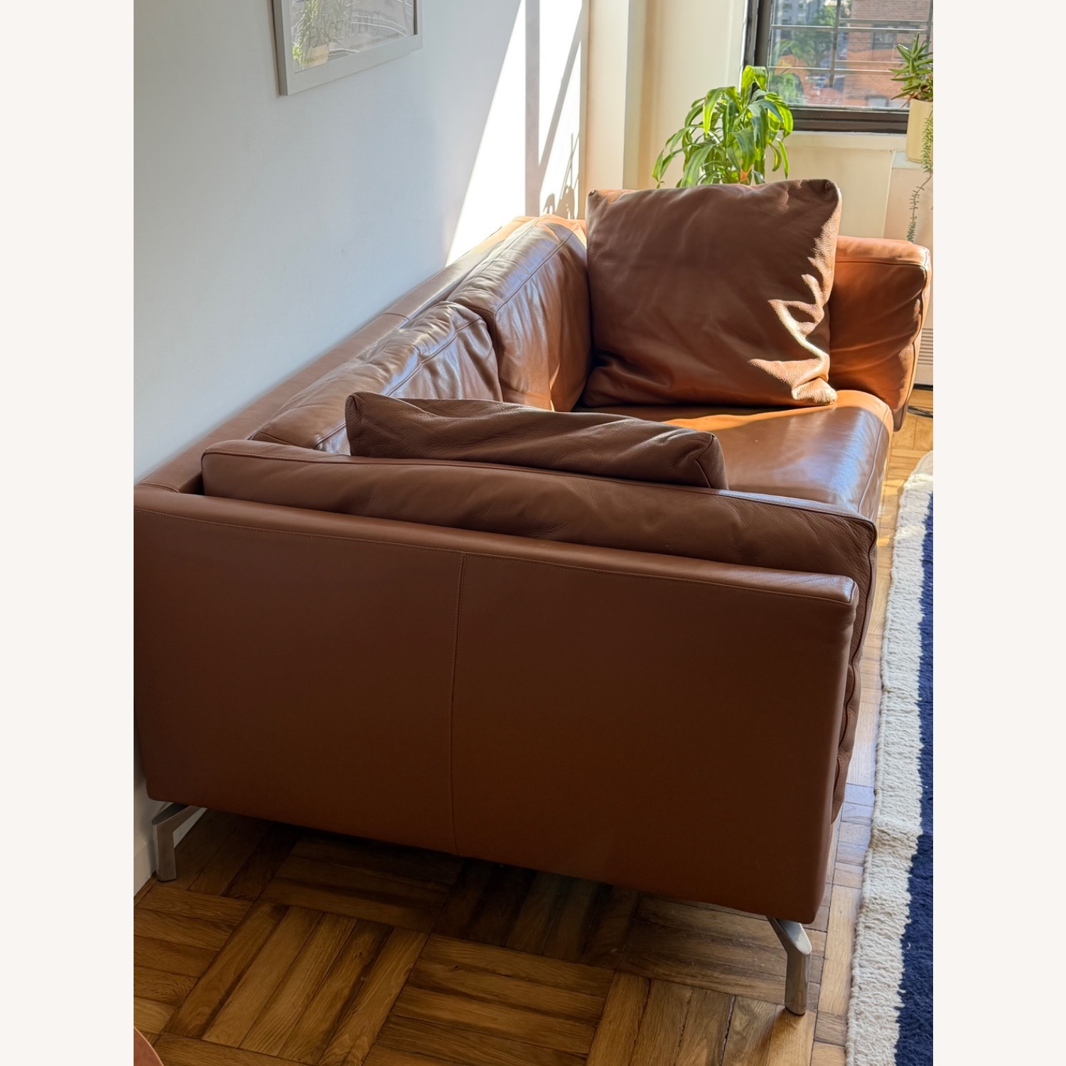 Design Within Reach Como Sofa 80” Canyon Leather - image-2