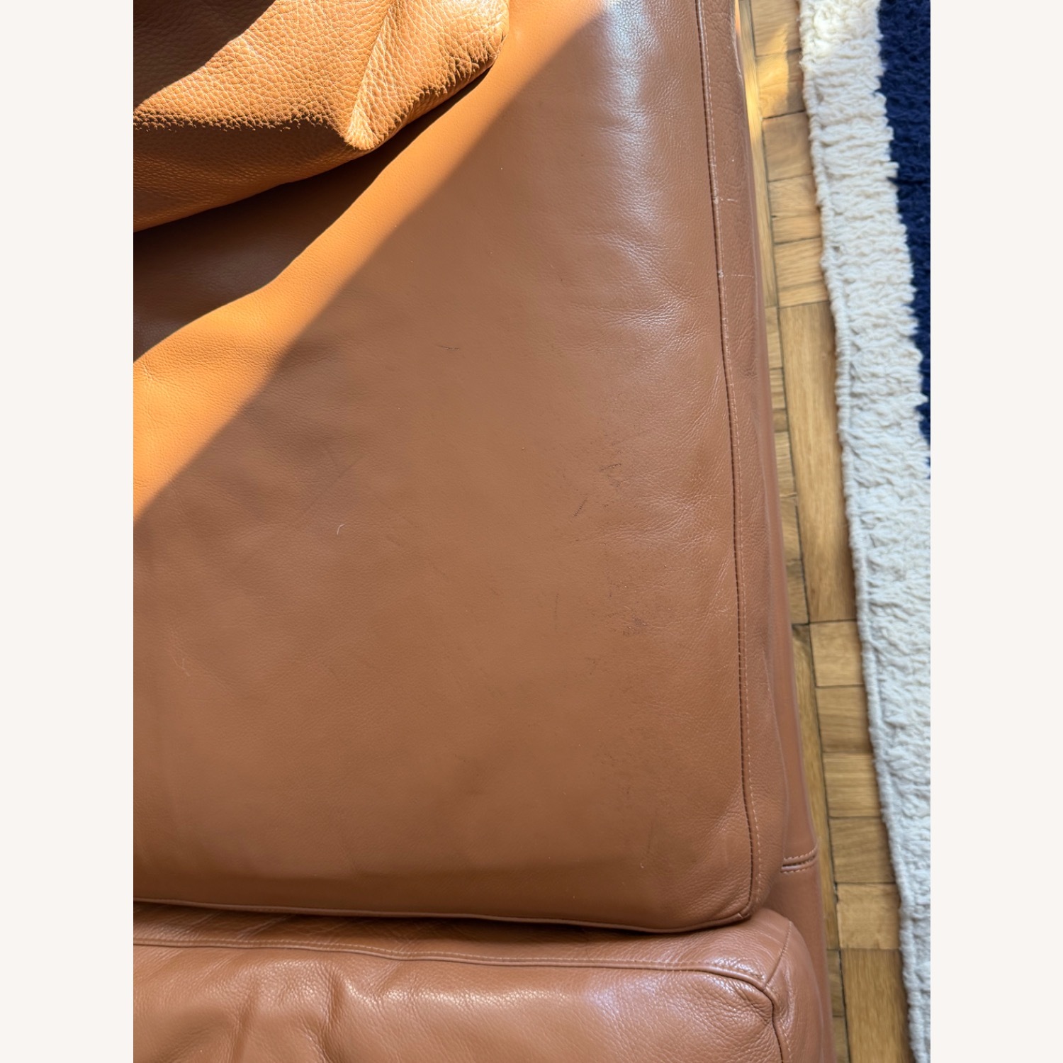 Design Within Reach Como Sofa 80” Canyon Leather - image-4