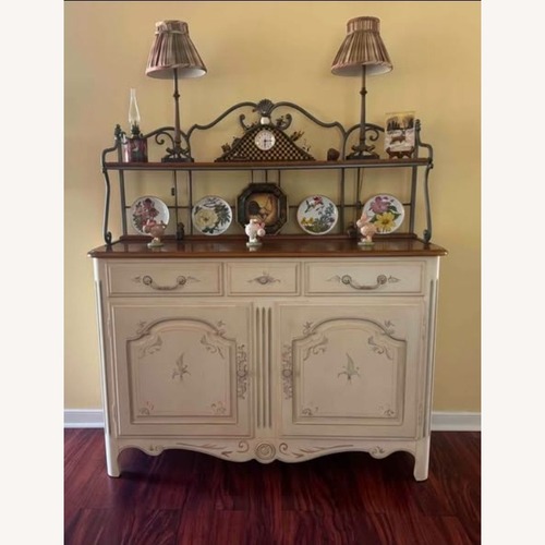 Used Ethan Allen Country Sideboard Buffet Baker's Rack for sale on AptDeco