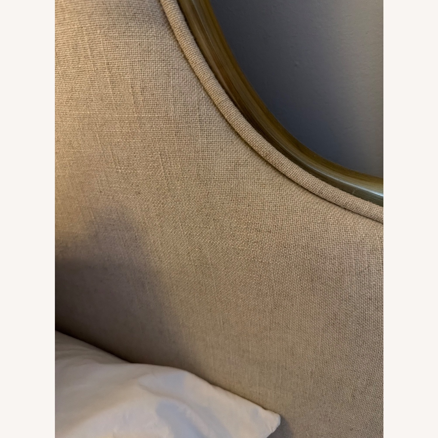 Anthropologie Natural Linen Queen Bed - image-2