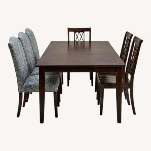Used Ethan Allen Townhouse Dark Brown Wood Dining Sets for sale on AptDeco