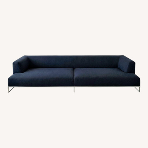 Used B&B Italia Charles Blue Sofa for sale on AptDeco