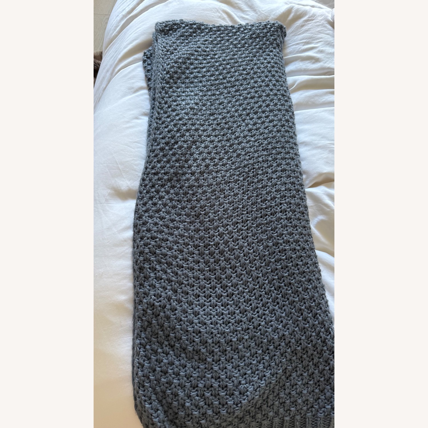 Target Threshold Blue Fabric Throw - image-3