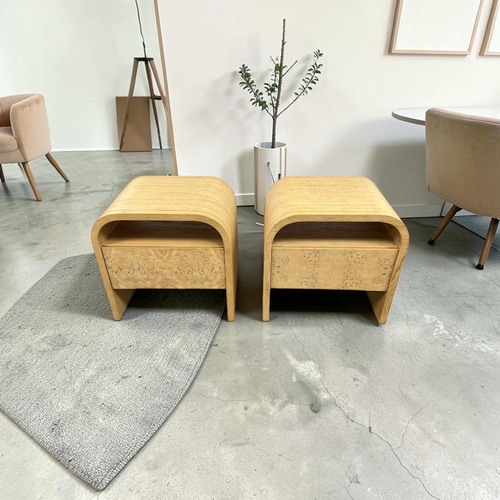 Used Castlery Crescent 1-Drawer Nightstand Set of 2 for sale on AptDeco