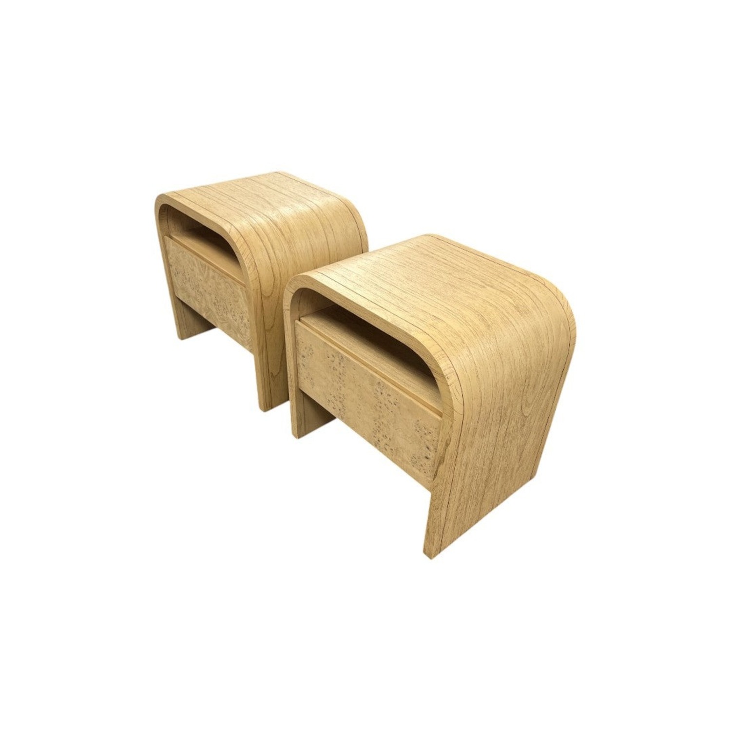 Castlery Crescent 1-Drawer Nightstand Set of 2 - image-4
