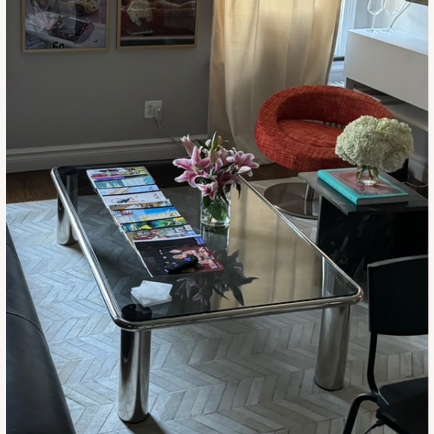 CB2 Transparent Glass Coffee Table - image-3