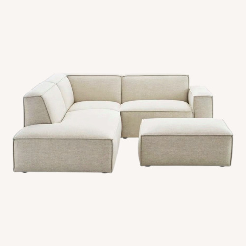Used Castlery Jonathan Sectional Sofa Creamy White for sale on AptDeco