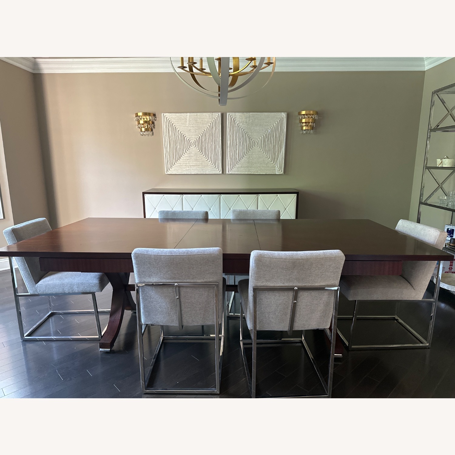 Safavieh Couture Dark Brown Dining Table - image-2