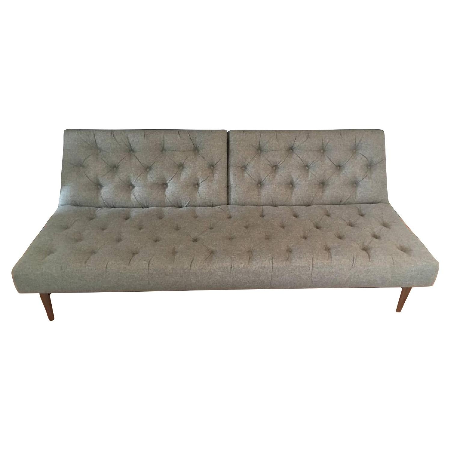 ABC Carpet and Home Light Gray Sleeper Sofa - image-5