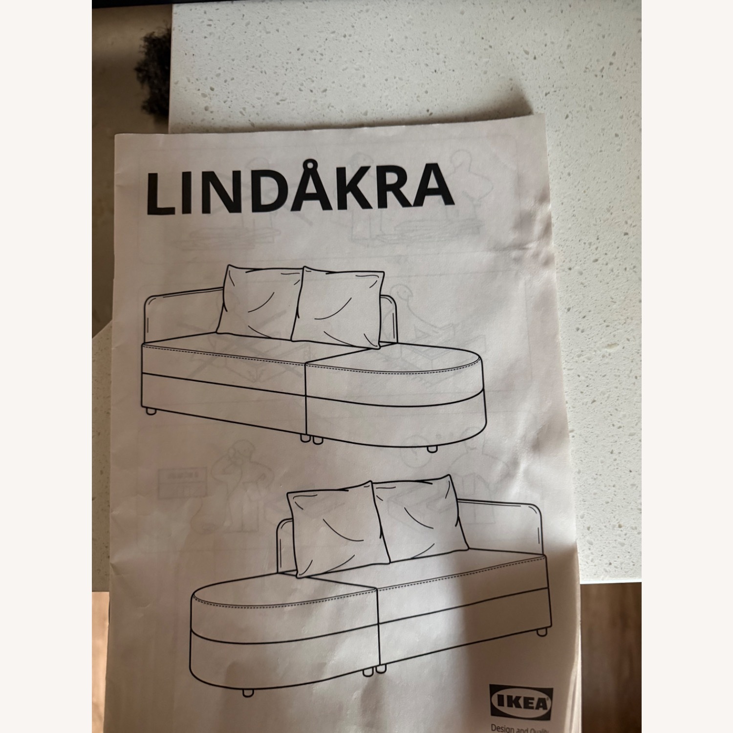 IKEA LINDÅKRA Sleeper Sofa (Dark Gray) - image-3