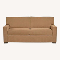 Macy's Radley Dark Brown Fabric Loveseat