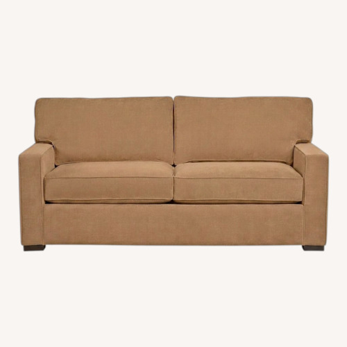Used Macy's Radley Dark Brown Fabric Loveseat for sale on AptDeco