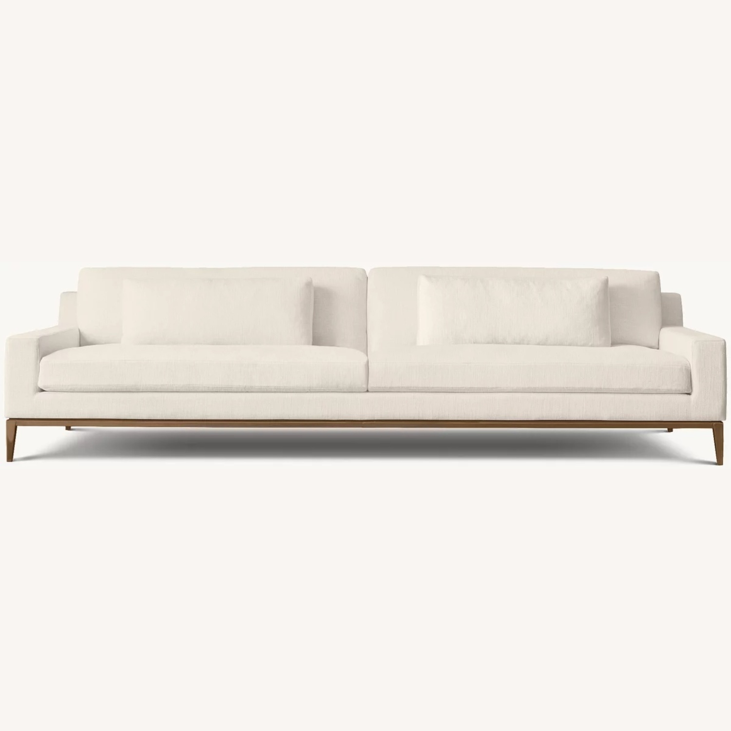 Restoration Hardware Light Gray 2 Seater Sofa - image-0
