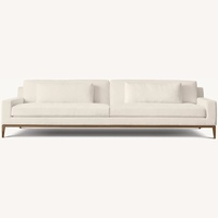 Restoration Hardware Light Gray 2 Seater Sofa