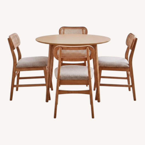 Used Rooms To Go Watertown Natural Wood Dining Set for sale on AptDeco
