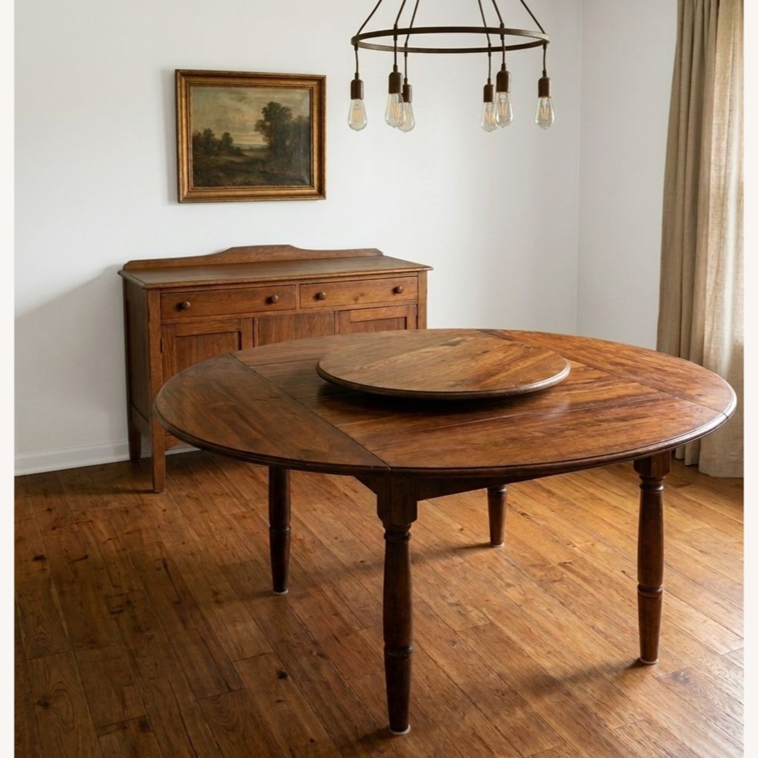 19th Century Lazy Susan Round Dining Table - image-1