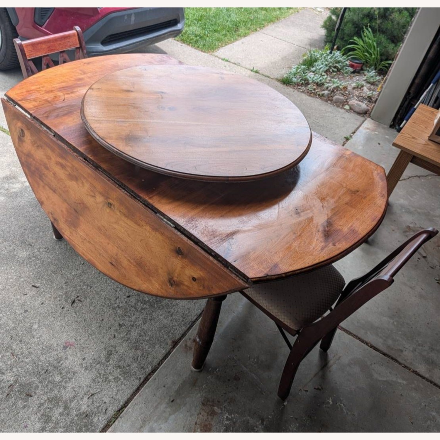 19th Century Lazy Susan Round Dining Table - image-3