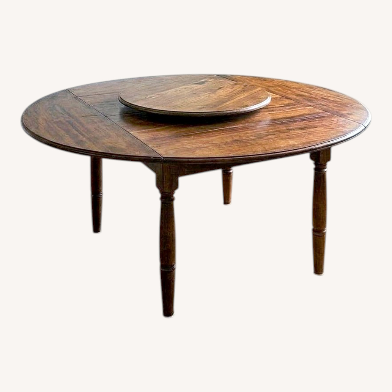 19th Century Lazy Susan Round Dining Table - image-0
