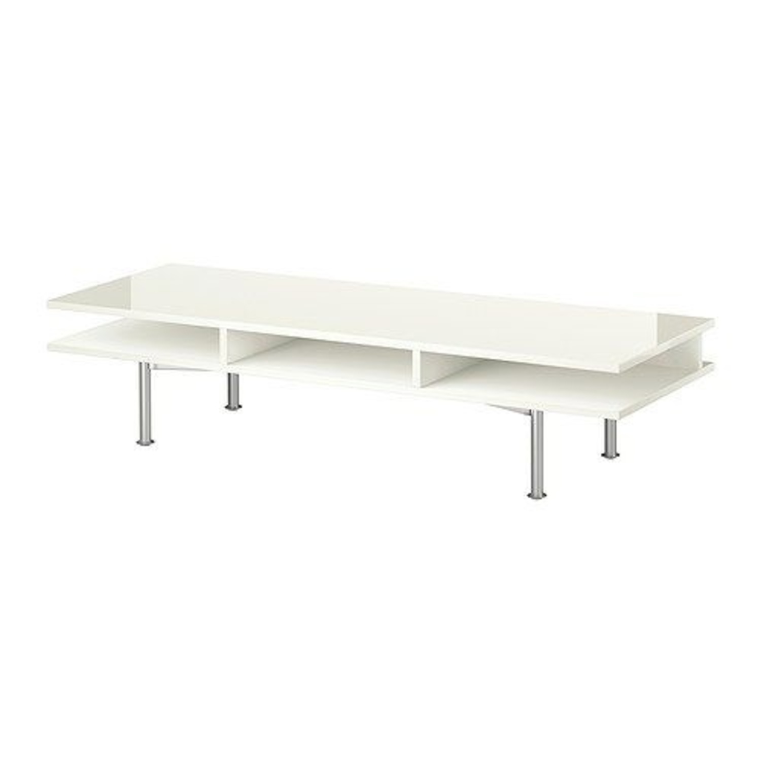 IKEA Tofteryd Glossy White TV Bench - image-5
