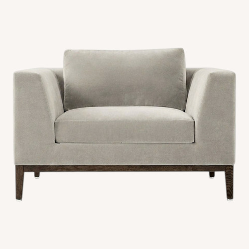 Used Restoration Hardware Light Gray Fabric Armchair for sale on AptDeco