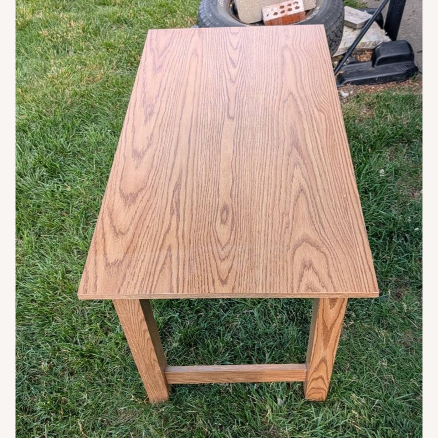 Sturdy Wooden Desk Small Dining Table - image-2