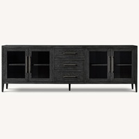 Restoration Hardware Dark Brown Media Storage