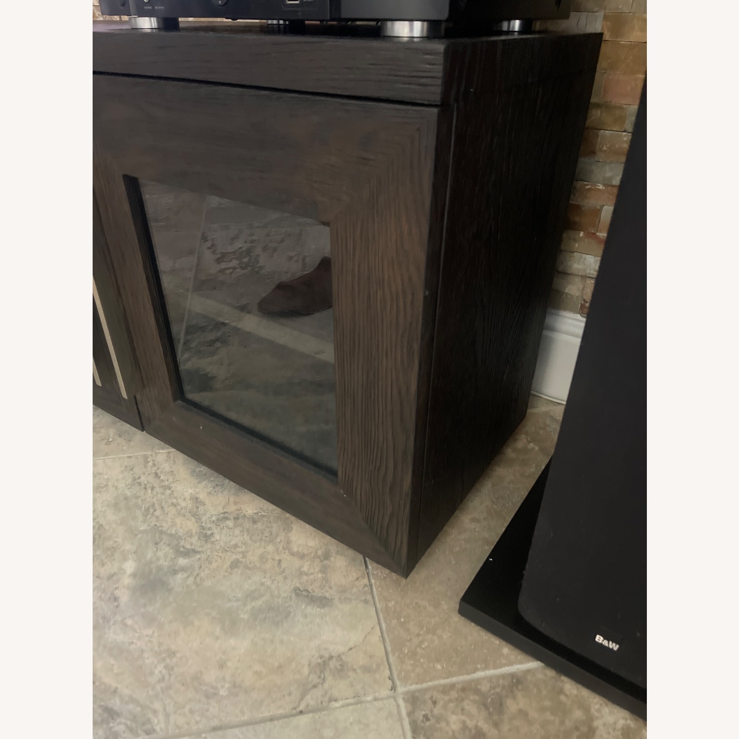 Restoration Hardware Dark Brown Media Storage - image-2