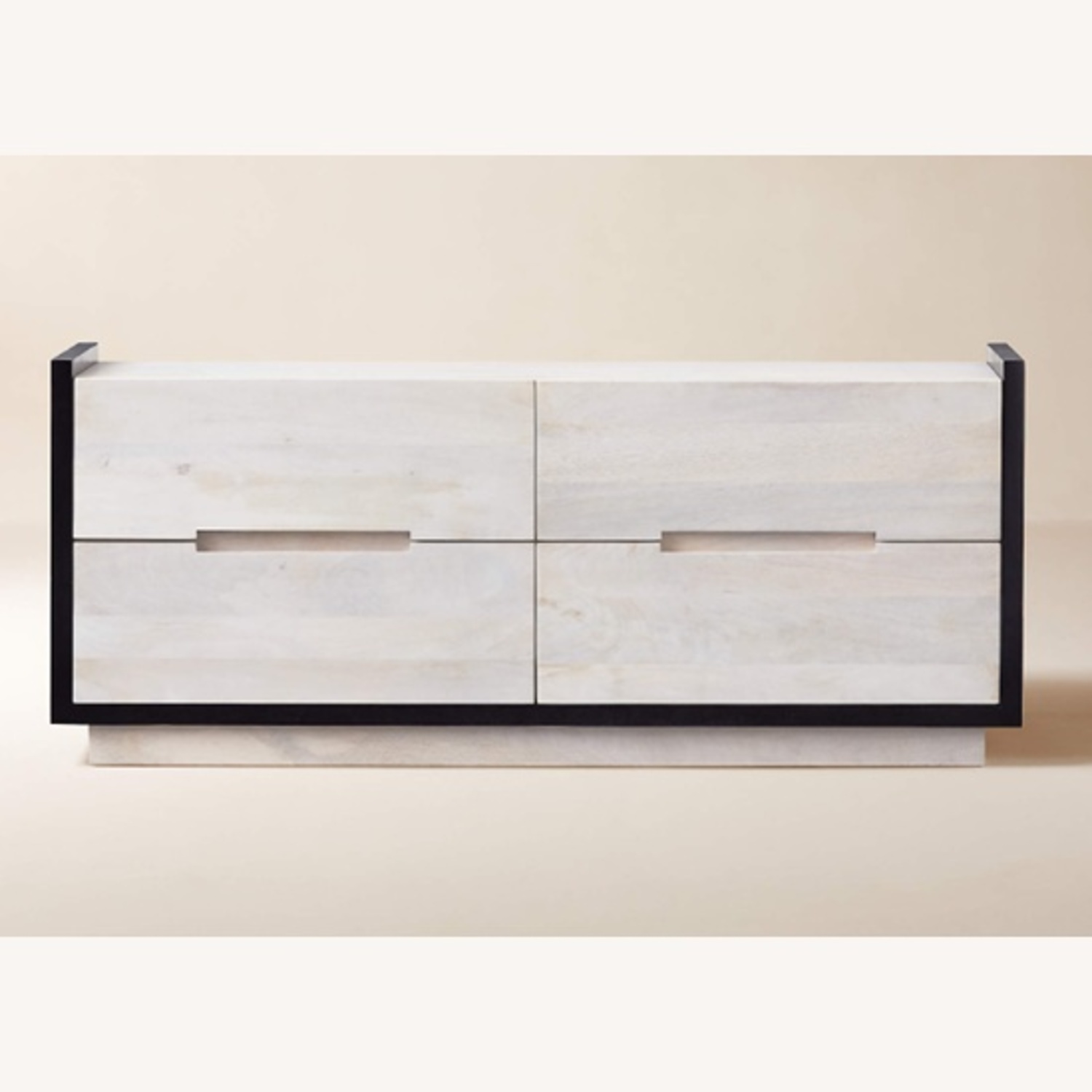 CB2 Beaufort 66" Whitewashed Wood 4-Drawer Dresser - image-6