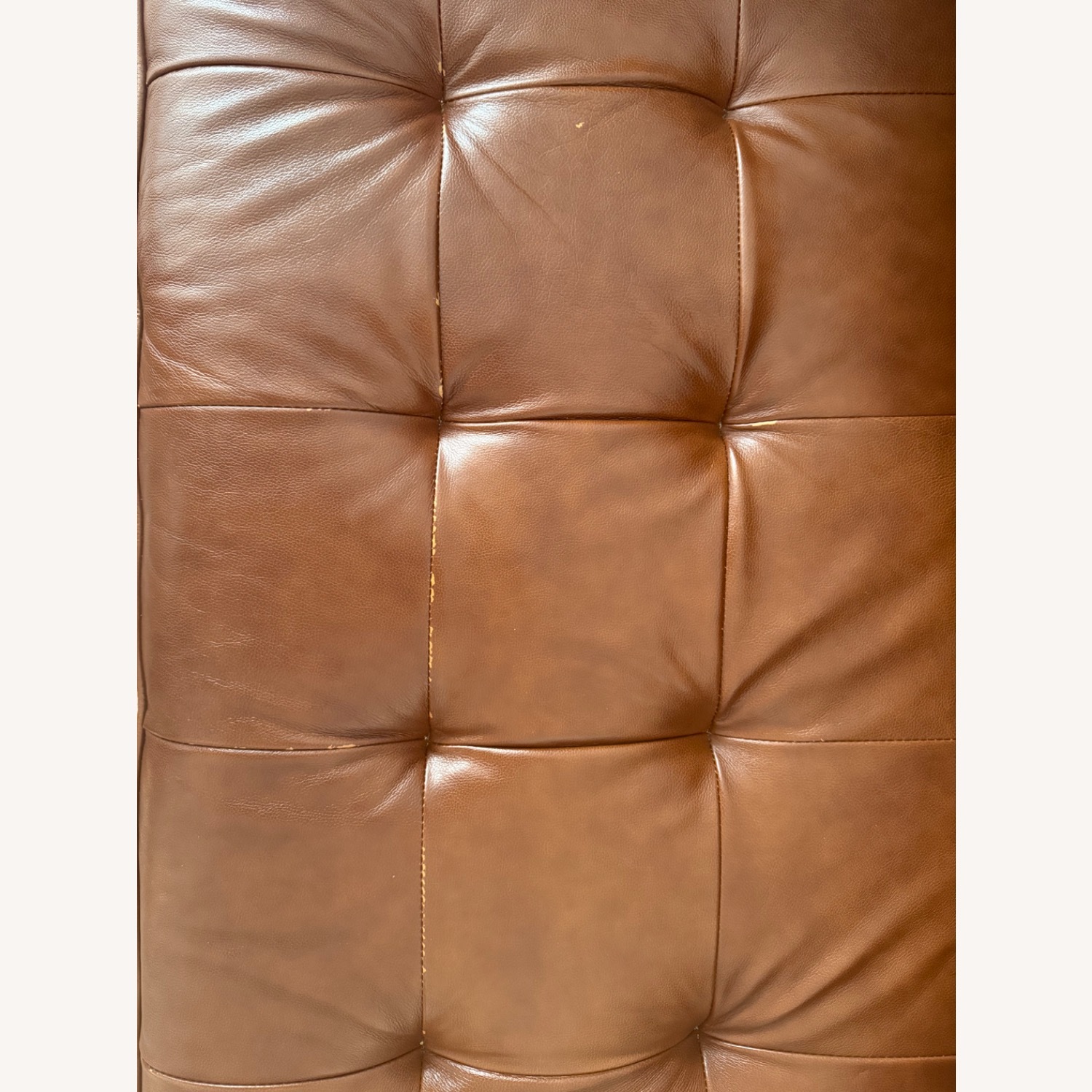 Pottery Barn Dark Brown Leather 2 Seater Sofa - image-3