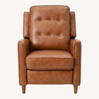 Pottery Barn Dark Brown Leather Recliner