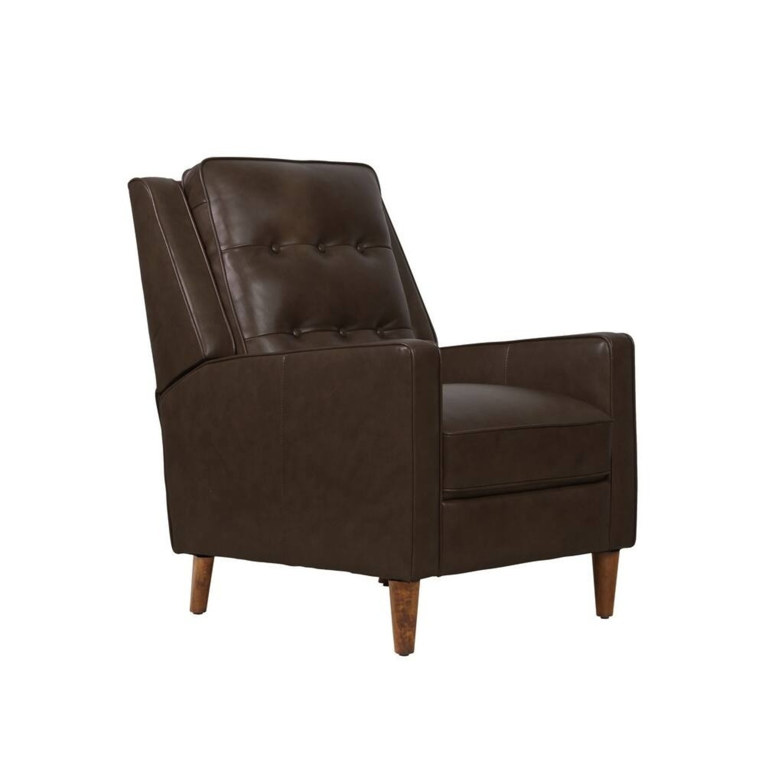 Pottery Barn Dark Brown Leather Recliner - image-4