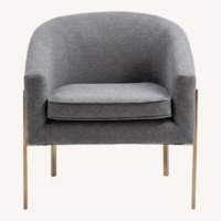 Wayfair Light Gray Fabric Accent Chairs
