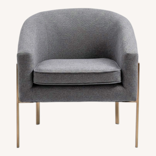 Used Wayfair Light Gray Fabric Accent Chairs for sale on AptDeco