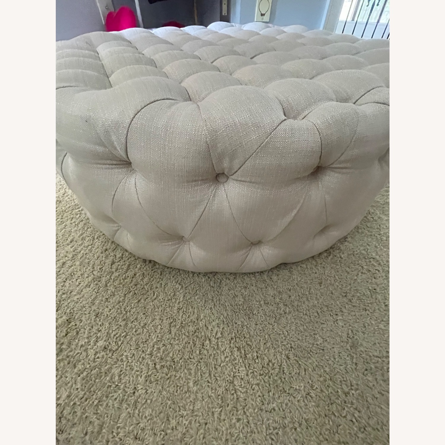 Wayfair Natural Fabric Ottoman - image-2