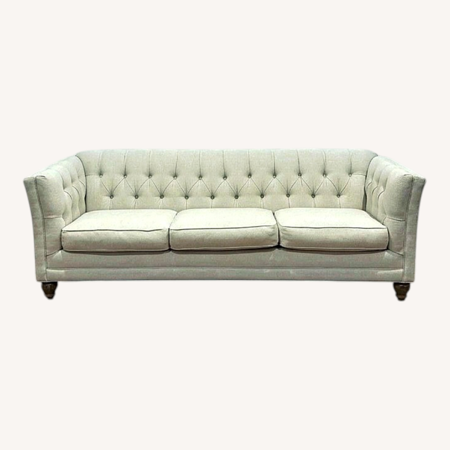 White Custom uUpholstery Designer Sofa - image-0