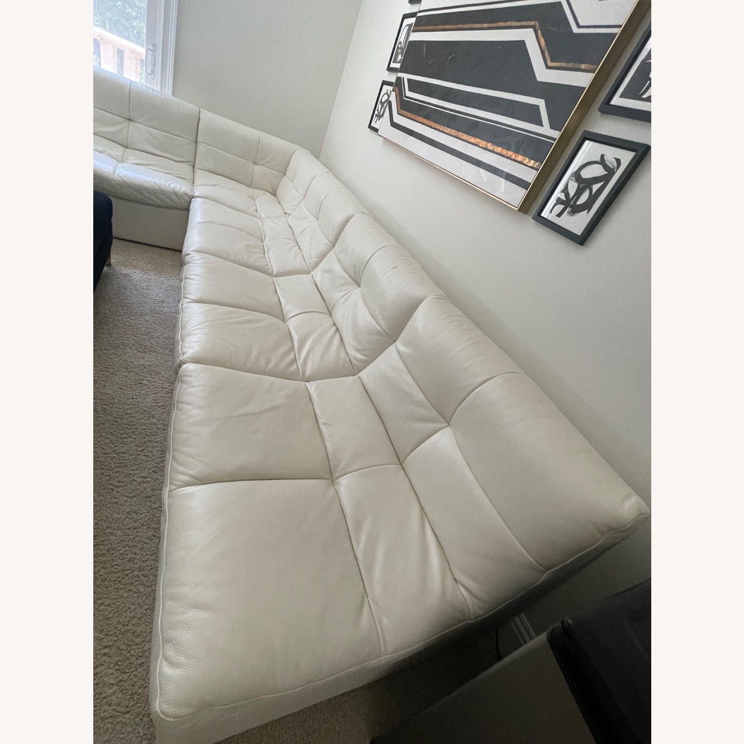 Z Gallerie White 3+ Piece Sectional - image-1