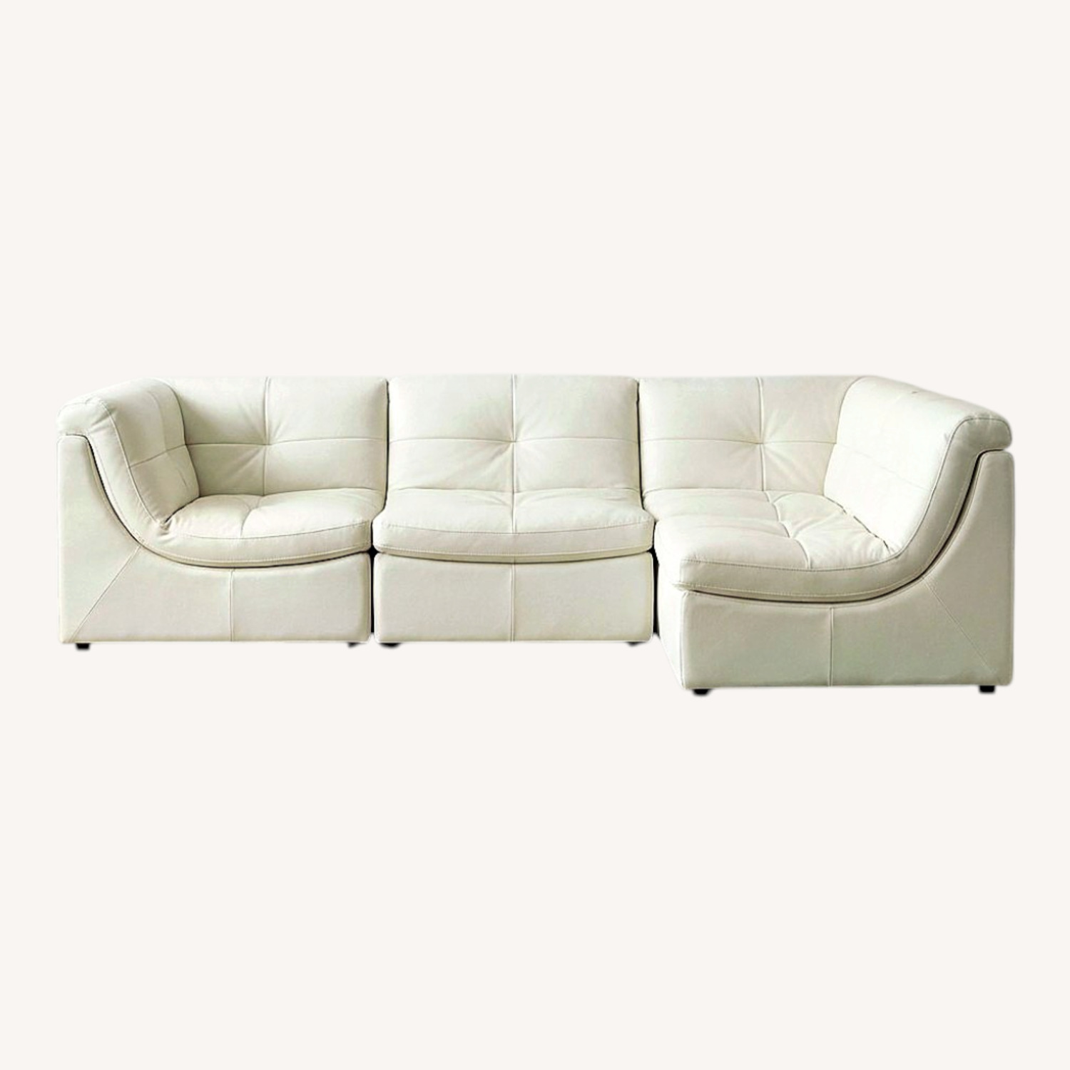 Z Gallerie White 3+ Piece Sectional - image-0