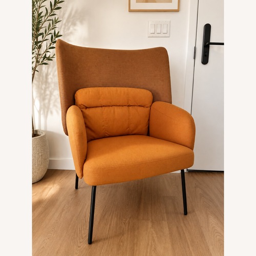 Used IKEA Mustard Yellow Wing Chair  for sale on AptDeco