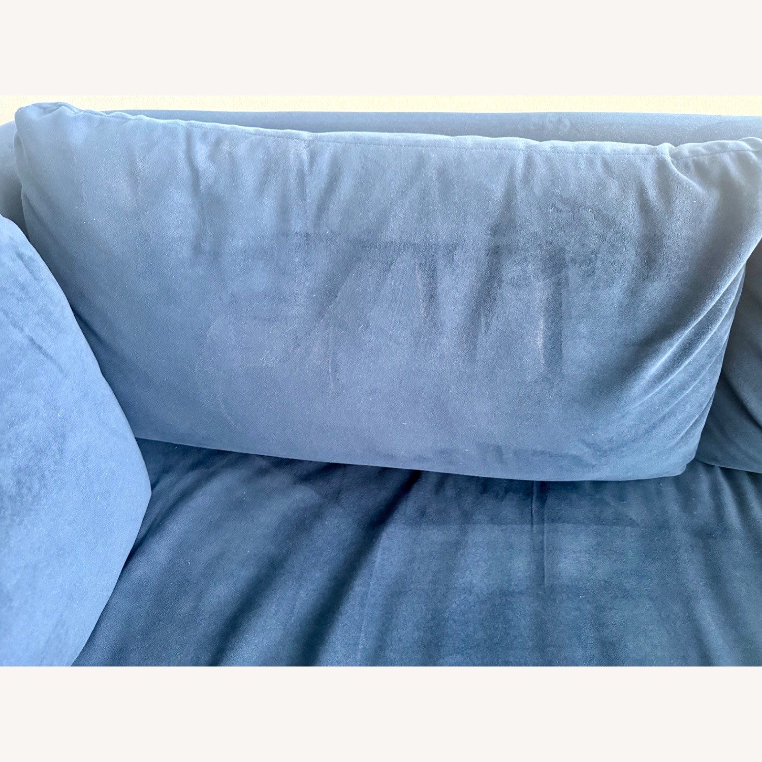 West Elm Shelter Ink Blue Performance Velvet Sofa - image-8