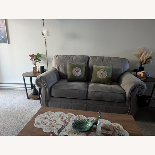 Used Raymour & Flanigan Light Gray 2 Seater Sofa for sale on AptDeco