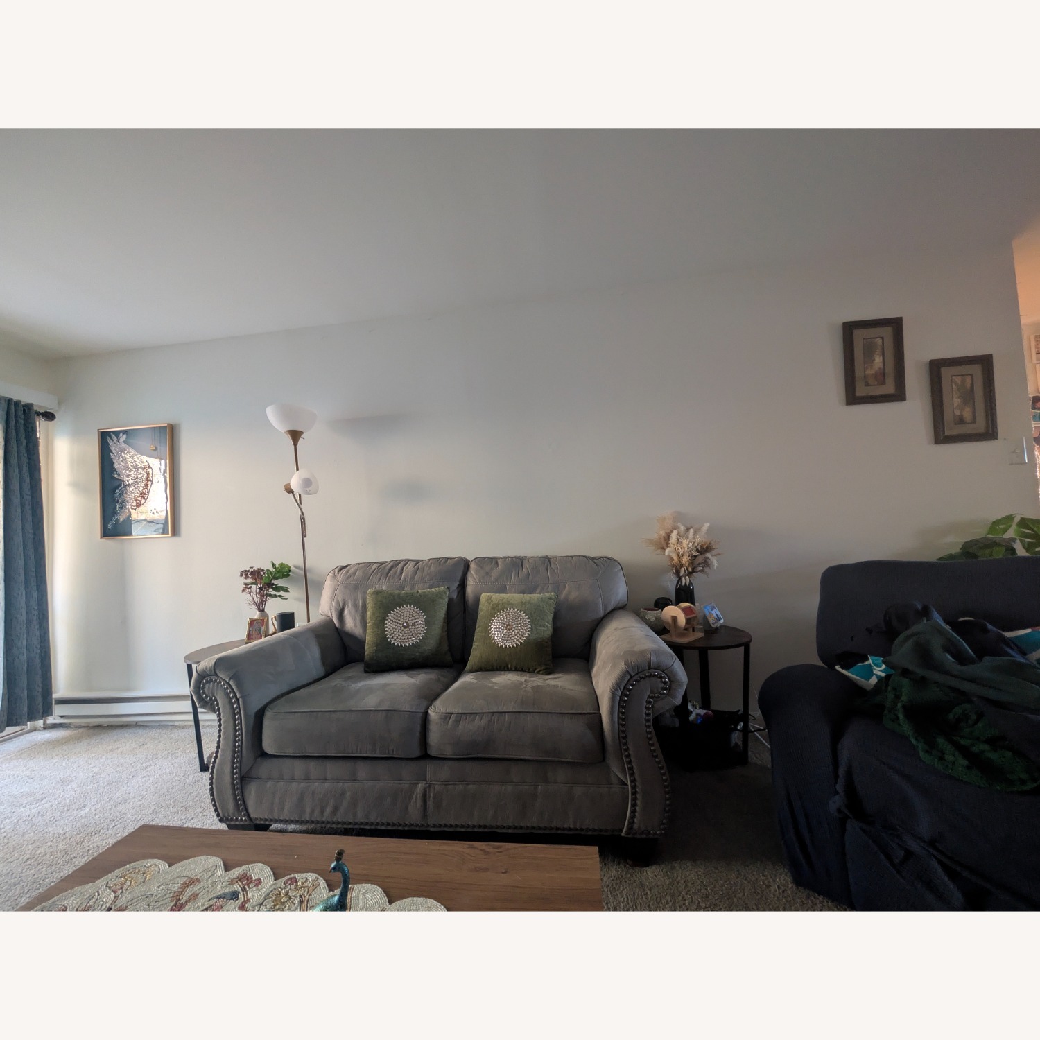 Raymour & Flanigan Light Gray 2 Seater Sofa - image-3