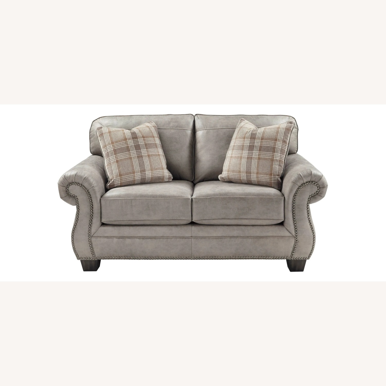 Raymour & Flanigan Light Gray 2 Seater Sofa - image-5