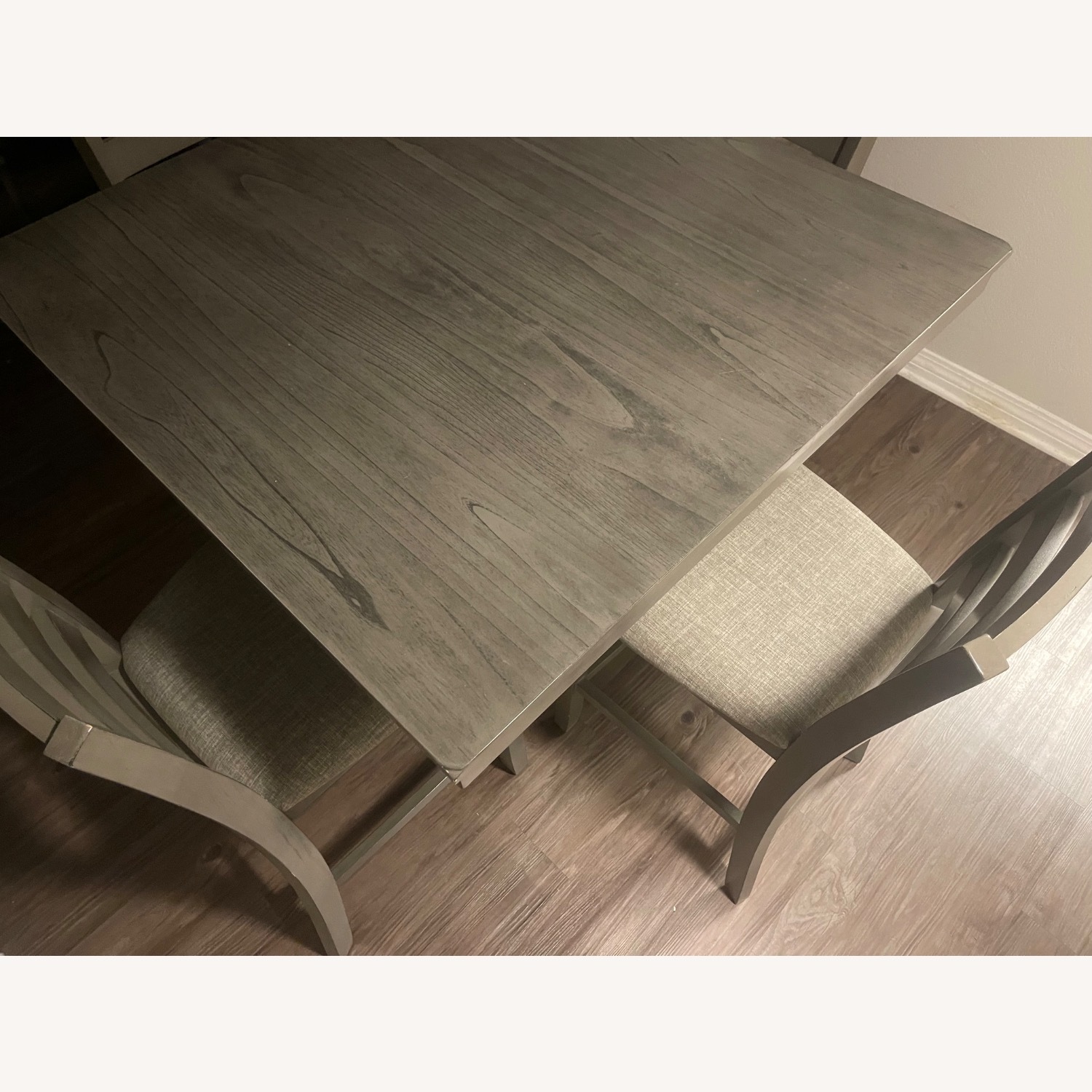 Modern Gray Dining Table with 4 Chairs - image-2