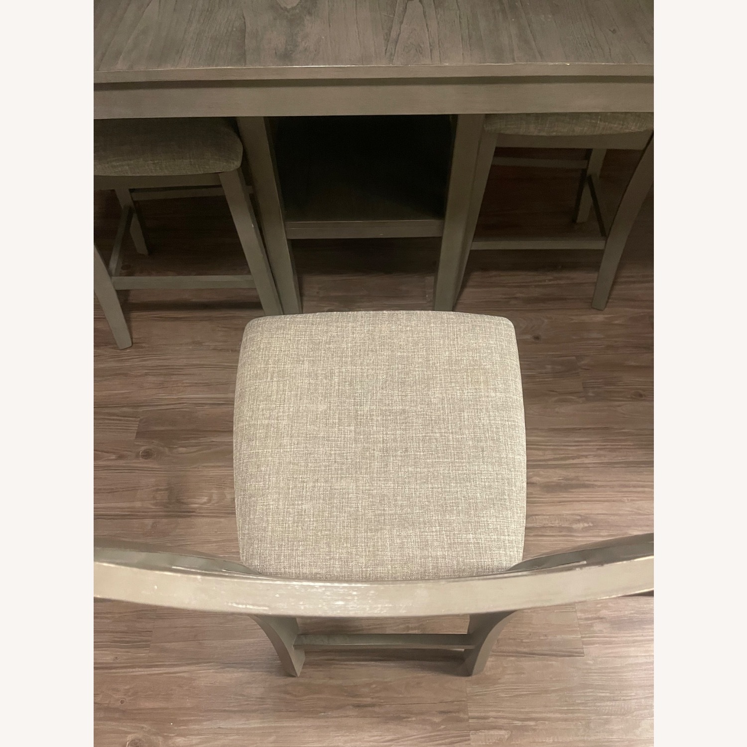 Modern Gray Dining Table with 4 Chairs - image-6