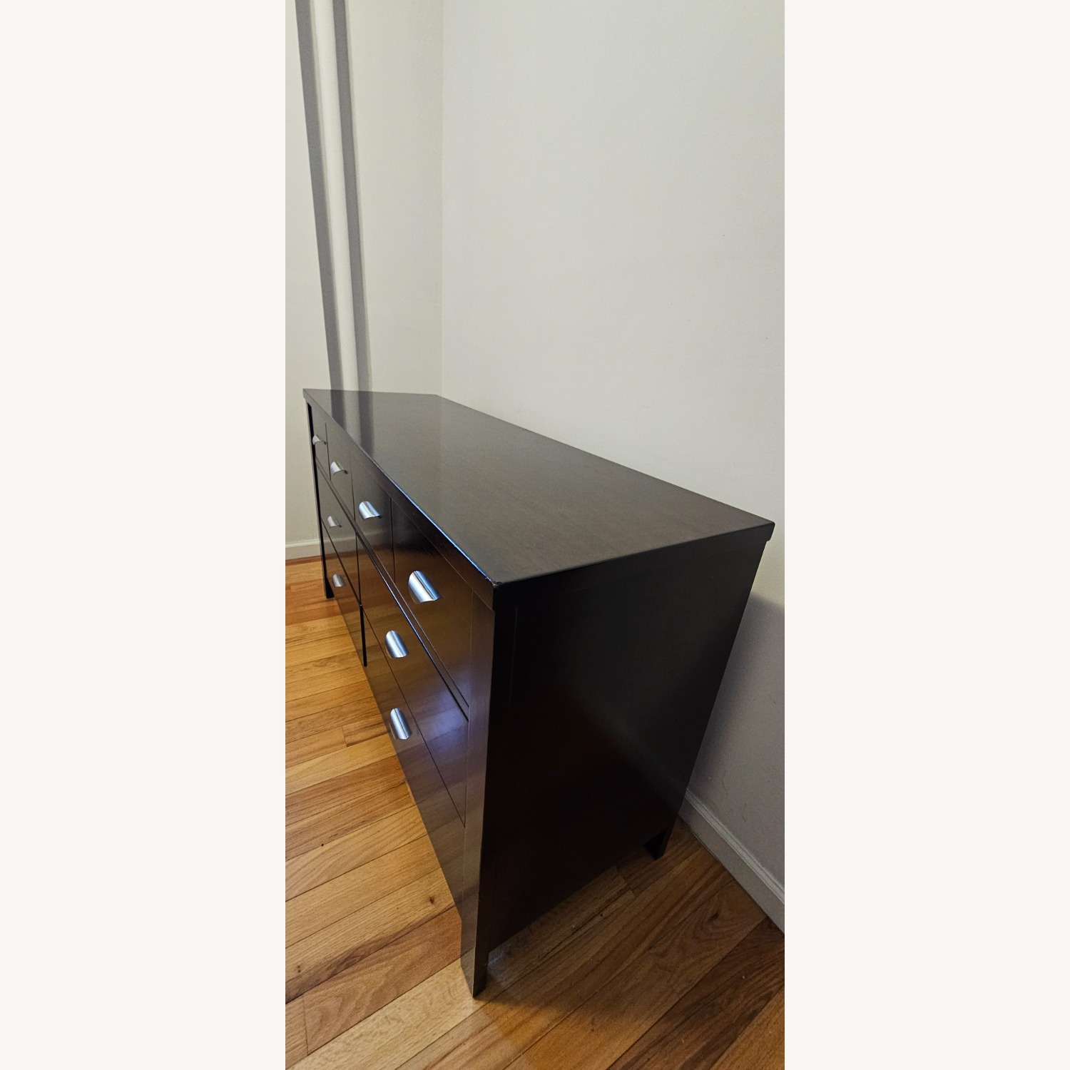 Ligna Furniture Dark Brown Mahogany Wood Dresser - image-1